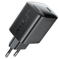 Acefast Incarcator Acefast (A112), Fast Charging, GaN Technology, Type-C, 45W, 3A, Smart Chip, Negru