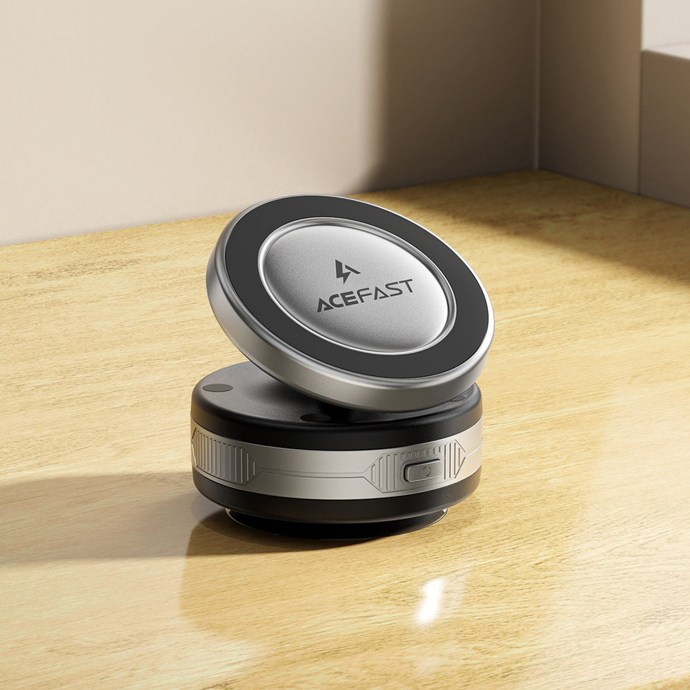 Acefast Suport Acefast with Wireless Charging (E29), for Dashboard, Strong Magnets, 110mAh, Metal Gray – imagine 5