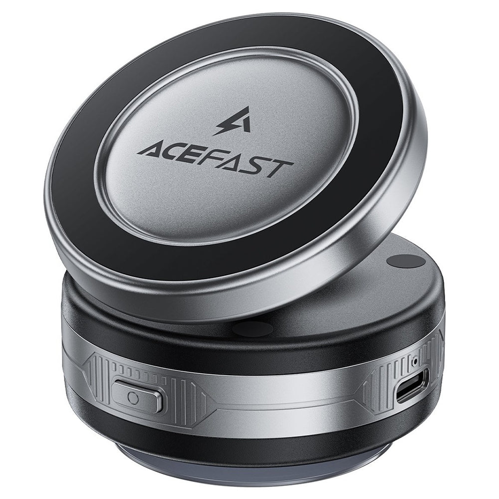 Acefast Suport Acefast with Wireless Charging (E29), for Dashboard, Strong Magnets, 110mAh, Metal Gray