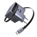 Ugreen - Wall Charger X614 (65822) - USB, 2x Type-C, GaN, Fast Charger, 45W - Space Grey