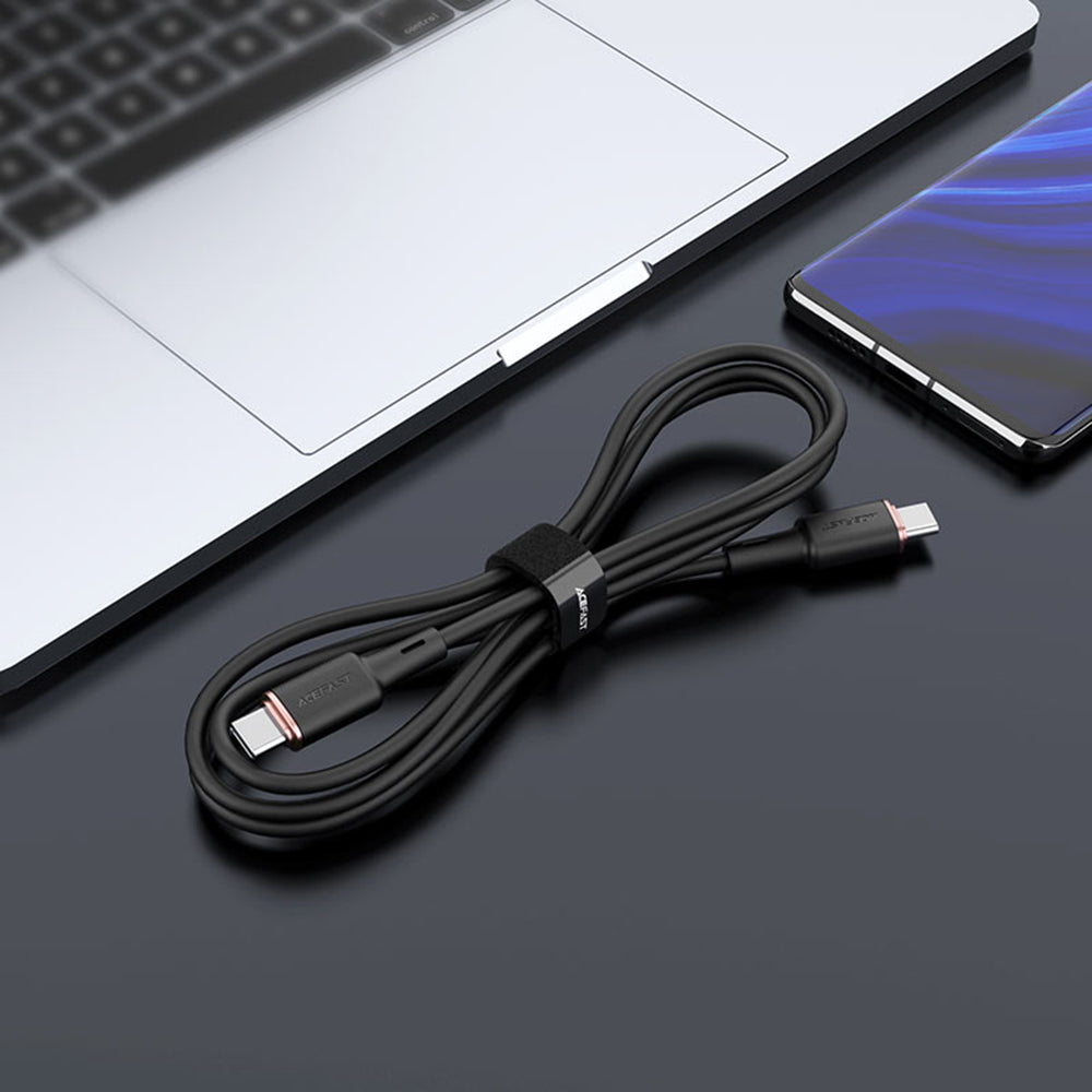 Acefast - Data Cable (C2-03) - Type-C to Type-C, 60W, 3A, Fast Charging, 1.2m - Black