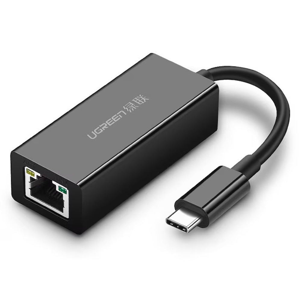 Ugreen - Ethernet Adapter US236 (50307) - USB-C to RJ45 LAN Port, Plug & Play, Windows, macOS, 1000Mbps - Black