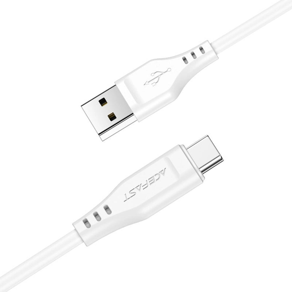 Acefast - Data Cable (C3-03) - USB to Type-C, 60W, 3A, Fast Charging, 1.2m - White