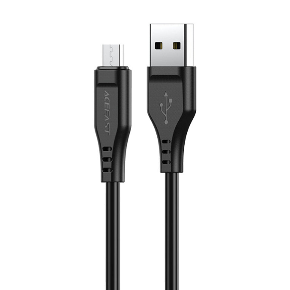 Acefast Cablu Acefast (C3-09), USB to Micro-USB, 2.4A, 480Mbps, 1.2m, Negru