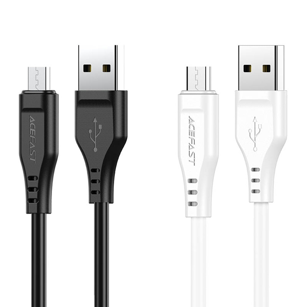 Acefast Cablu Acefast (C3-09), USB to Micro-USB, 2.4A, 480Mbps, 1.2m, Negru – imagine 3