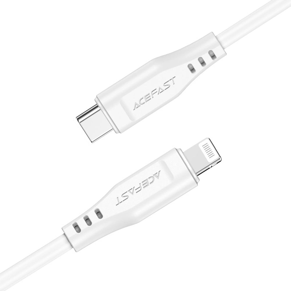 Acefast - Data Cable (C3-01) - Type-C to Lightning, 30W, 3A, Fast Charging, 1.2m - White