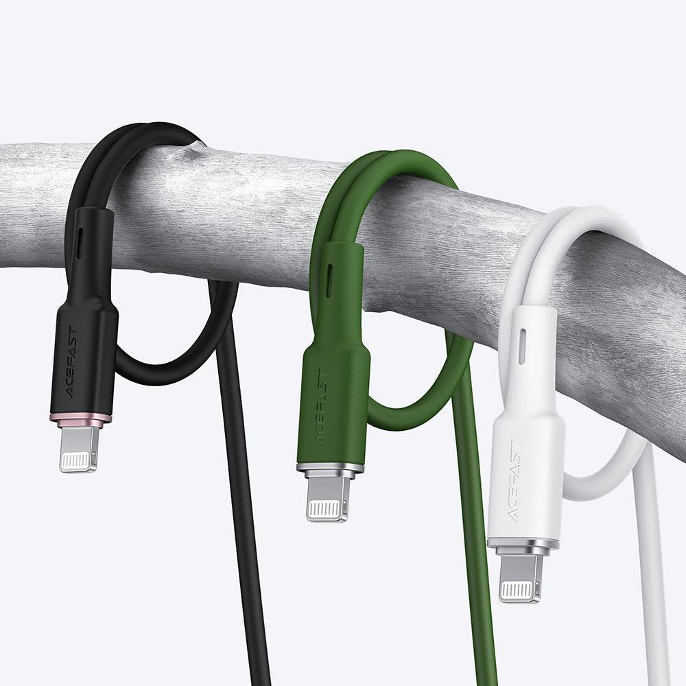 Acefast - Data Cable (C2-01) - Type-C to Lightning, 30W, 3A, Fast Charging, MFi Certification, 1.2m - Black