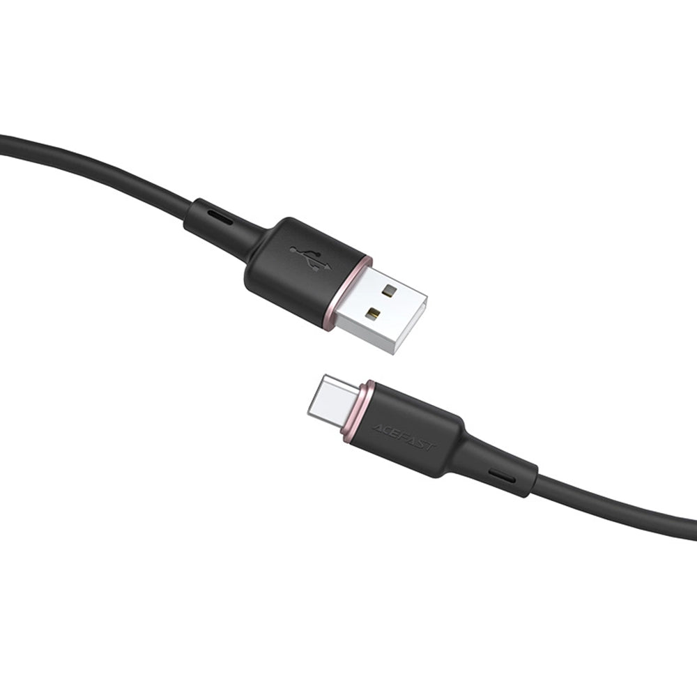 Acefast - Data Cable (C2-04) - USB to Type-C, Fast Charging, 3A, 1.2m - Black