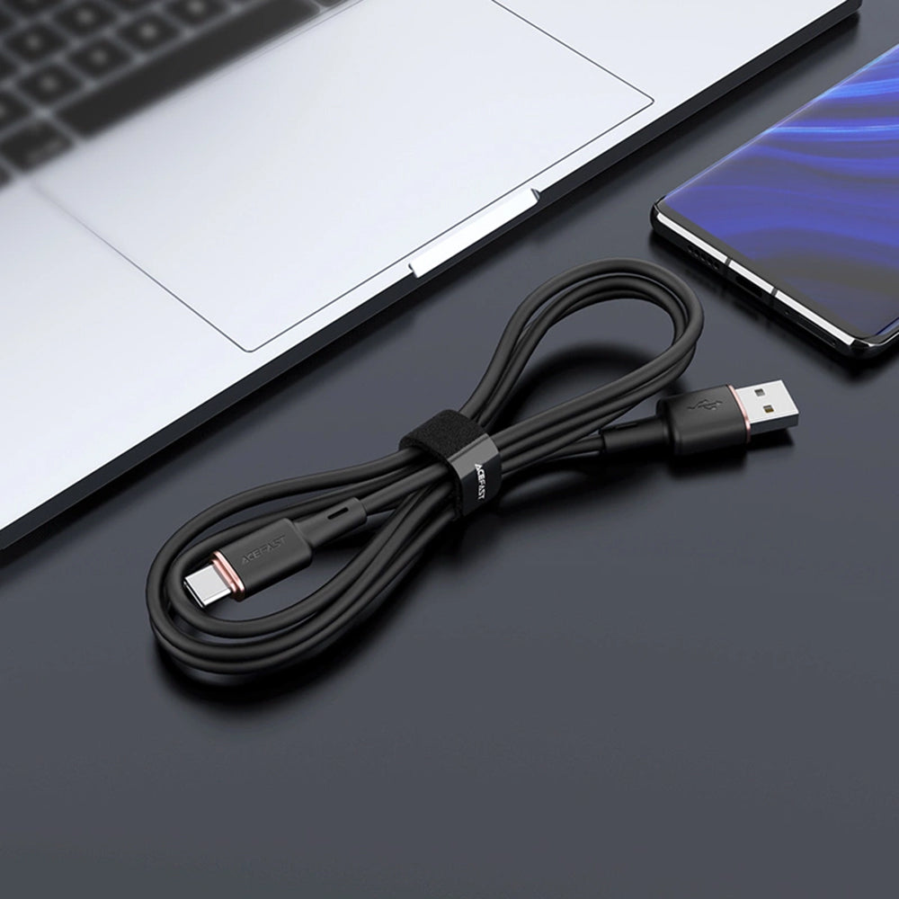 Acefast - Data Cable (C2-04) - USB to Type-C, Fast Charging, 3A, 1.2m - Black