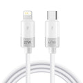Lito - Data Cable Liquid Silicone (LD07) - Type-C to Lightning, Fast Charging, Anti-freeze, Anti-fire - White
