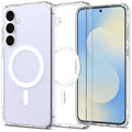 Spigen Husa de protectie Spigen Ultra Hybrid MagSafe (ACS10027) compatibil cu Samsung Galaxy S25 FE, Transparent / White