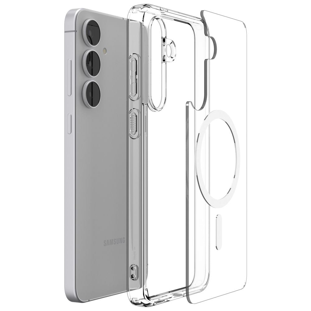 Spigen Husa de protectie Spigen Ultra Hybrid MagSafe (ACS10027) compatibil cu Samsung Galaxy S25 FE, Transparent / White