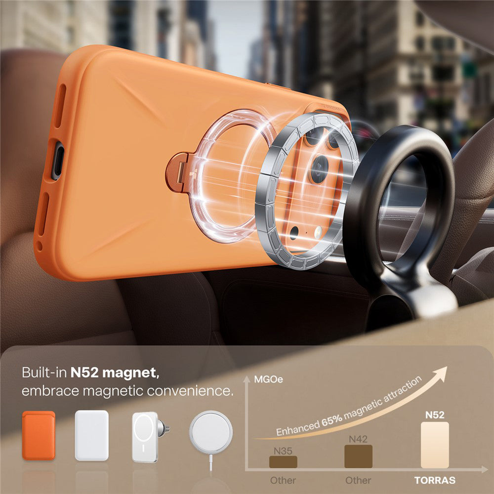 Torras - QPRO Silicone Series - iPhone 17 Pro - Orange