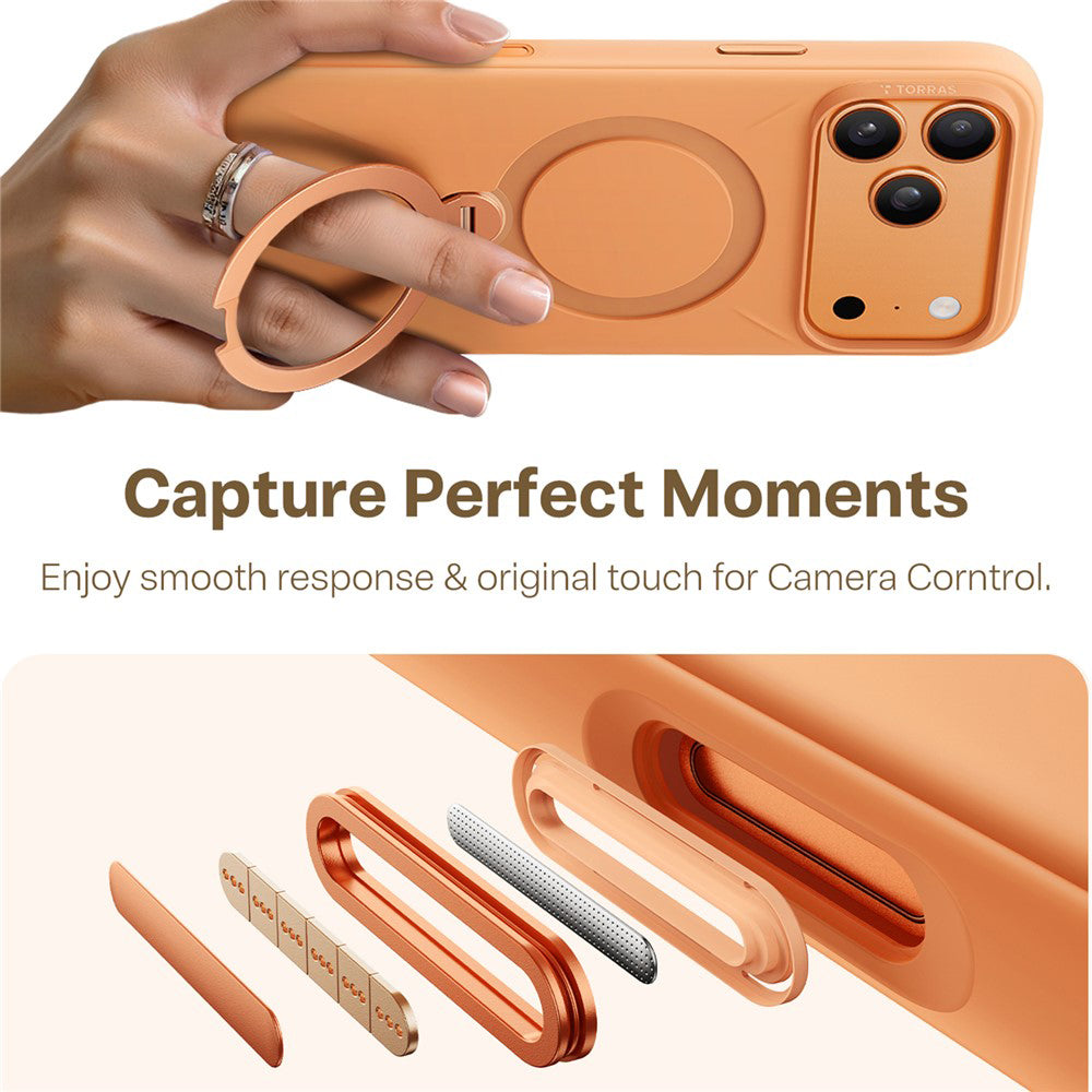 Torras - QPRO Silicone Series - iPhone 17 Pro - Orange