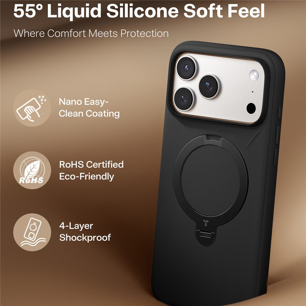 Torras - QPRO Silicone Series - iPhone 17 Pro - Black