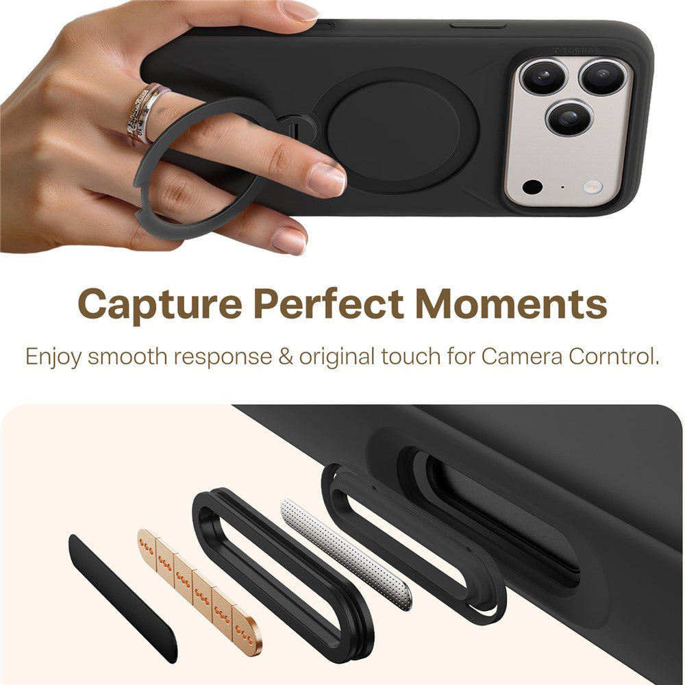 Torras - QPRO Silicone Series - iPhone 17 Pro - Black