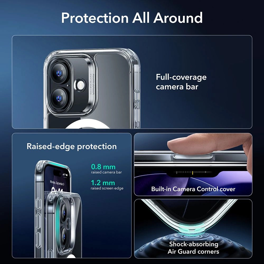 ESR - Classic Hybrid HaloLock [Included Screen Protector] - iPhone 17 - Clear