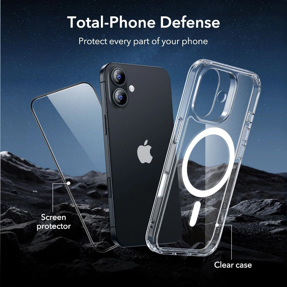 ESR - Classic Hybrid HaloLock [Included Screen Protector] - iPhone 17 - Clear