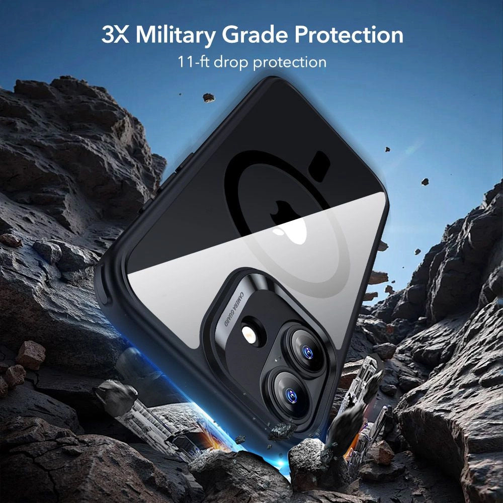 ESR - Classic Hybrid HaloLock [Included Screen Protector] - iPhone 17 - Clear Black