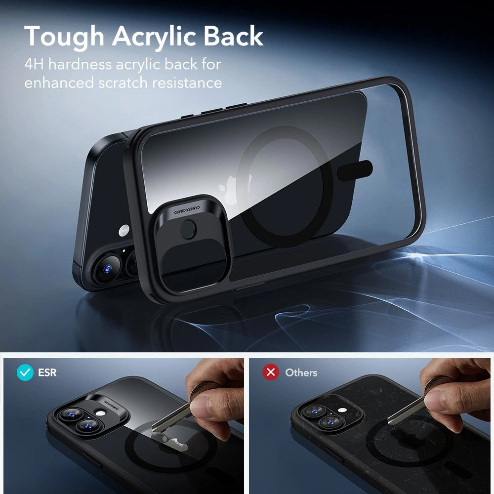 ESR - Classic Hybrid HaloLock [Included Screen Protector] - iPhone 17 - Clear Black
