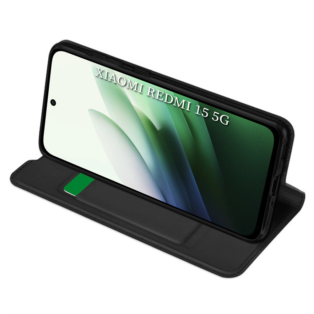 Techsuit - Magskin Book - Xiaomi Redmi 15 4G / Redmi 15 5G - Black