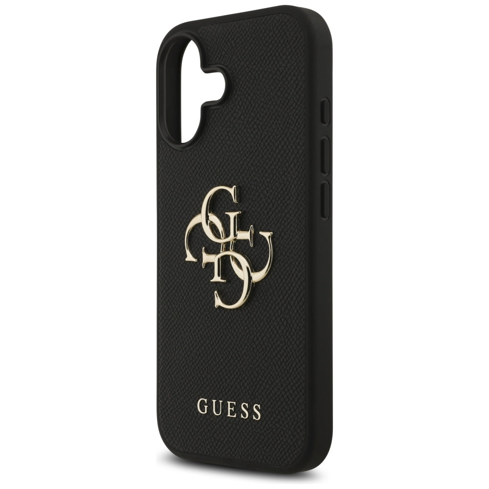 Husa pentru iPhone 17 - Guess Hardcase 4G Grained Big and Classic Logo (GUHCP17SPGT4MBK) - Black