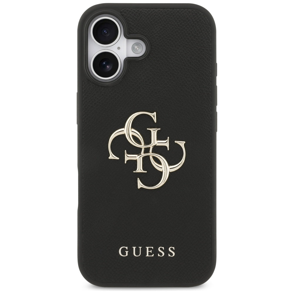 Husa pentru iPhone 17 - Guess Hardcase 4G Grained Big and Classic Logo (GUHCP17SPGT4MBK) - Black