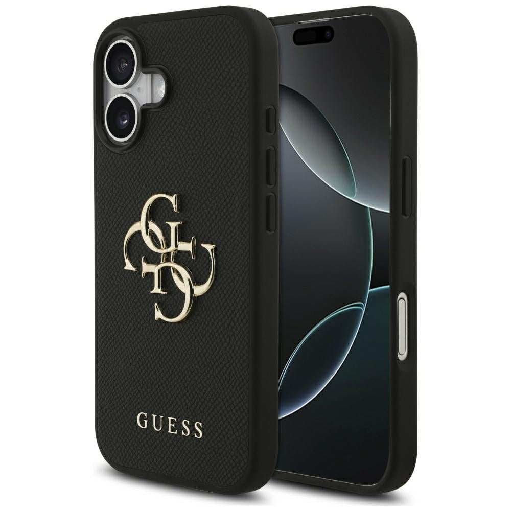 Husa pentru iPhone 17 - Guess Hardcase 4G Grained Big and Classic Logo (GUHCP17SPGT4MBK) - Black