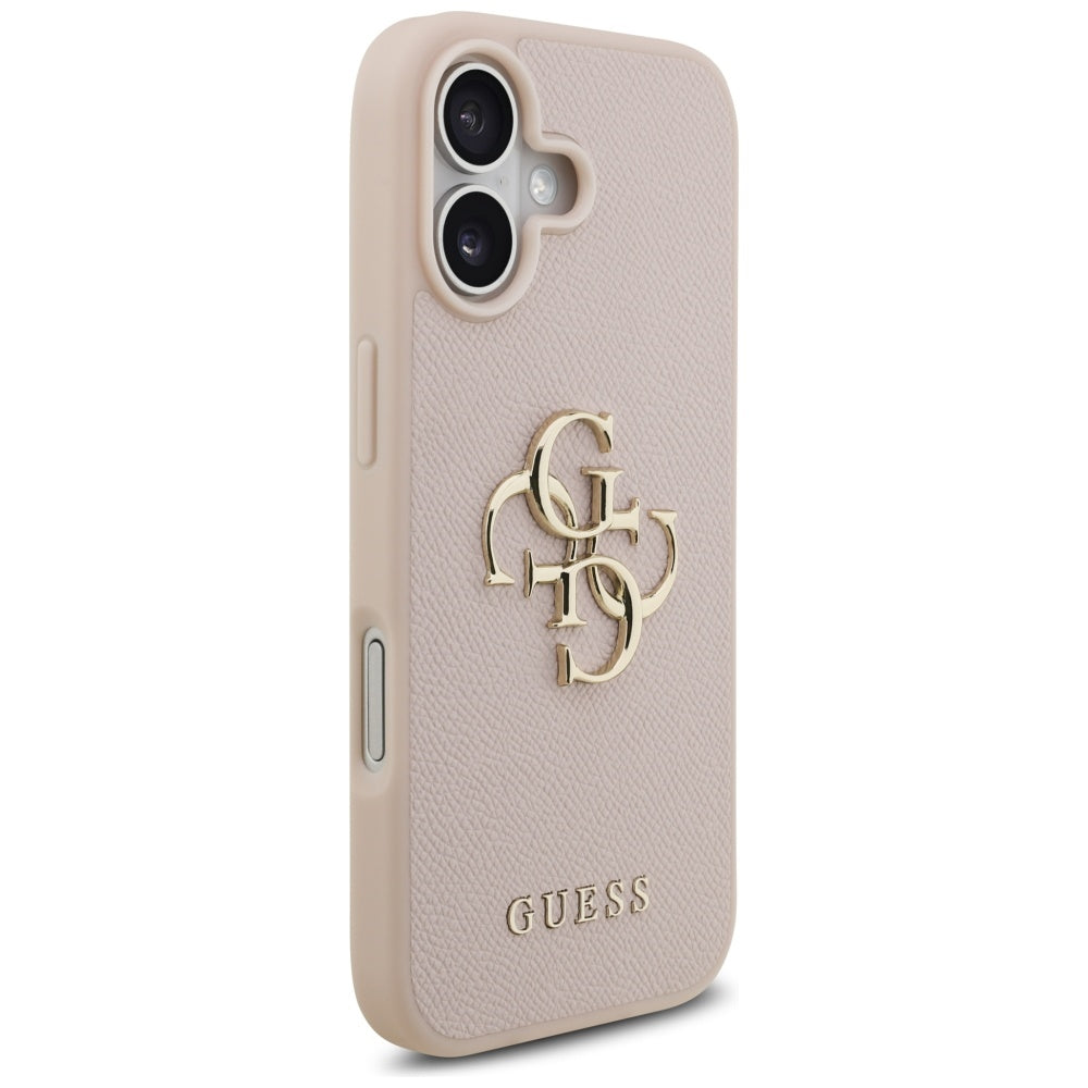 Husa pentru iPhone 17 - Guess Hardcase 4G Grained Big and Classic Logo (GUHCP17SPGT4MBP) - Pink