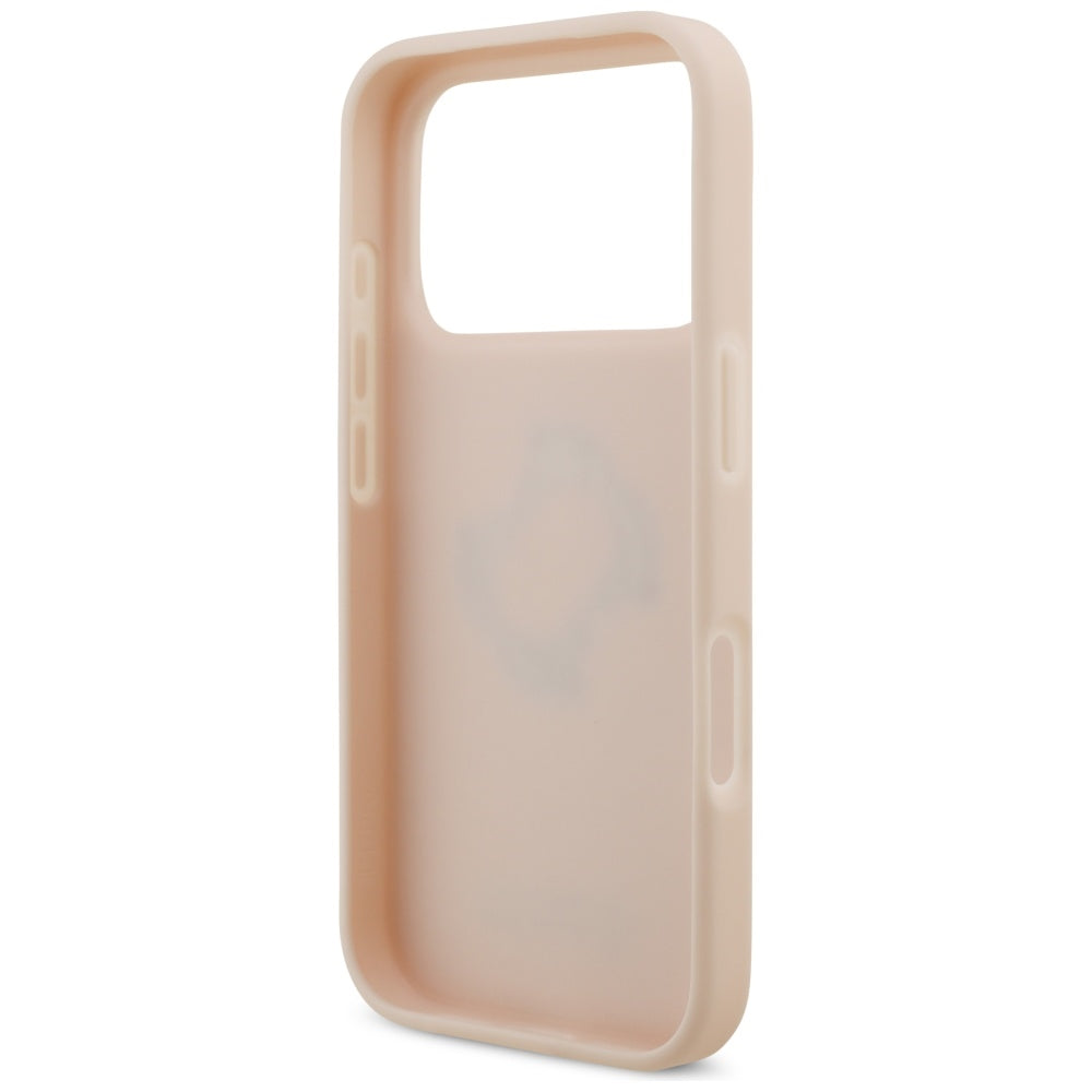 Husa pentru iPhone 17 Pro - Guess Hardcase 4G Grained Big and Classic Logo (GUHCP17LPGT4MBP) - Pink