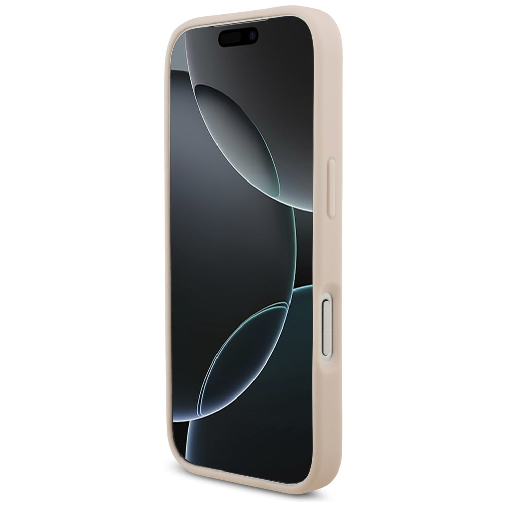 Husa pentru iPhone 17 Pro - Guess Hardcase 4G Grained Big and Classic Logo (GUHCP17LPGT4MBP) - Pink
