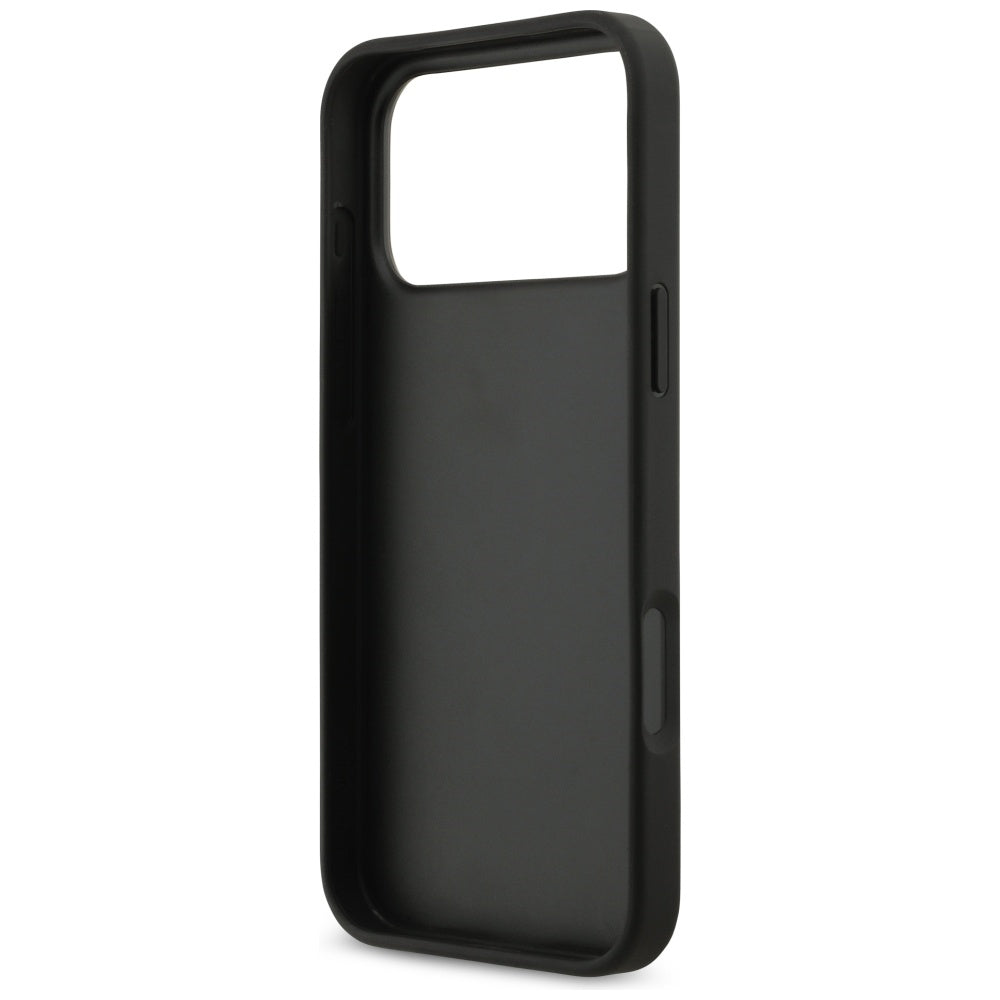 Husa pentru iPhone 17 Pro Max - Guess Hardcase 4G Grained Big and Classic Logo (GUHCP17XPGT4MBK) - Black