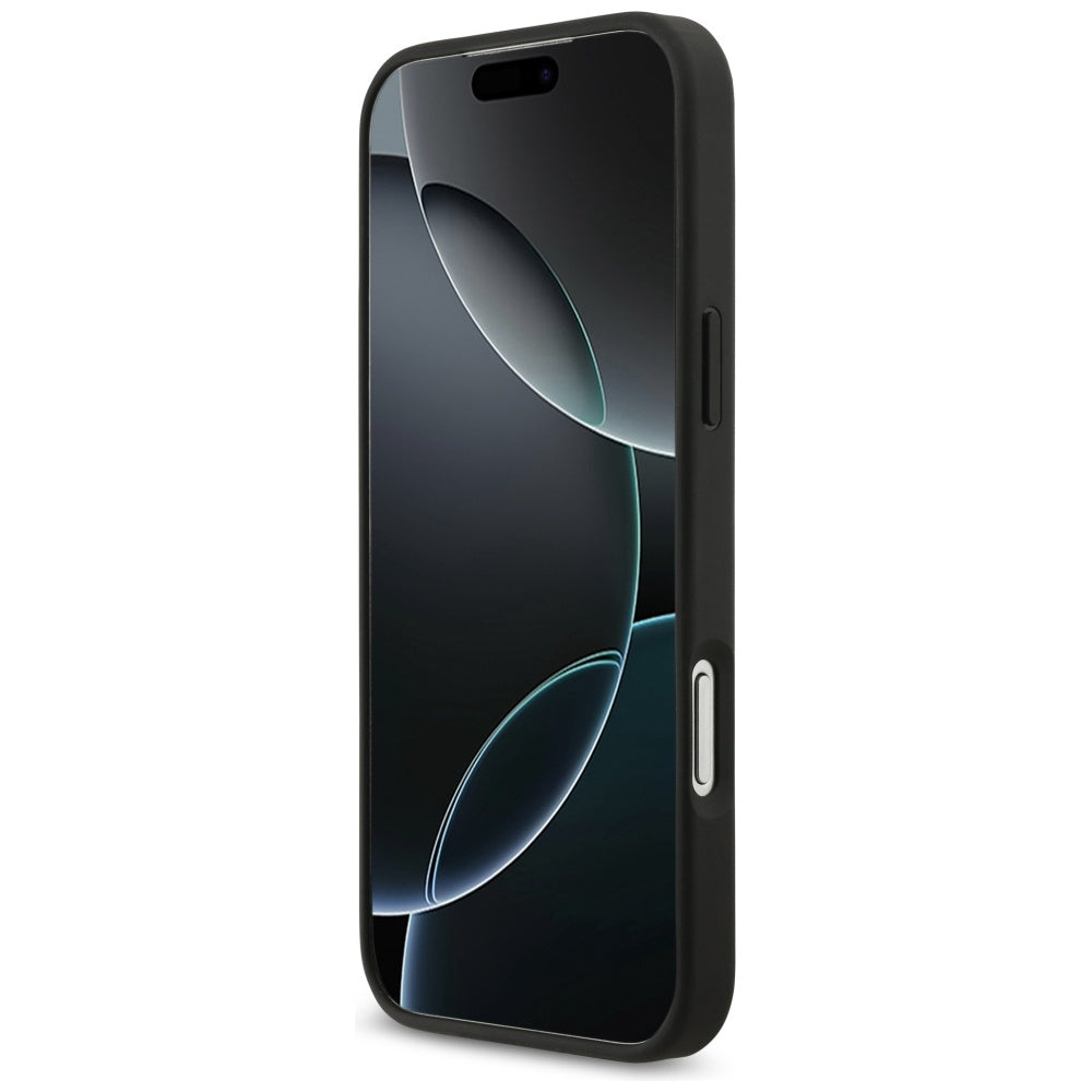 Husa pentru iPhone 17 Pro Max - Guess Hardcase 4G Grained Big and Classic Logo (GUHCP17XPGT4MBK) - Black