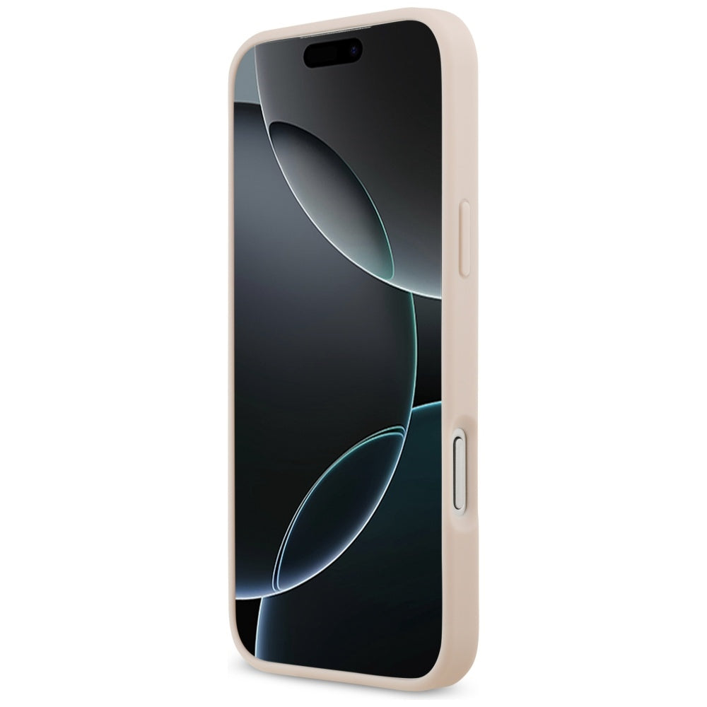Husa pentru iPhone 17 Pro Max - Guess Hardcase 4G Grained Big and Classic Logo (GUHCP17XPGT4MBP) - Pink