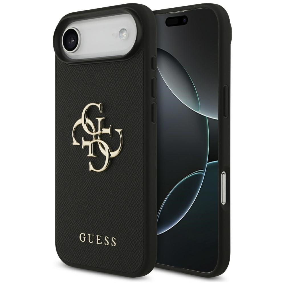 Husa pentru iPhone 17 Air - Guess Hardcase 4G Grained Big and Classic Logo (GUHCP17MPGT4MBK) - Black