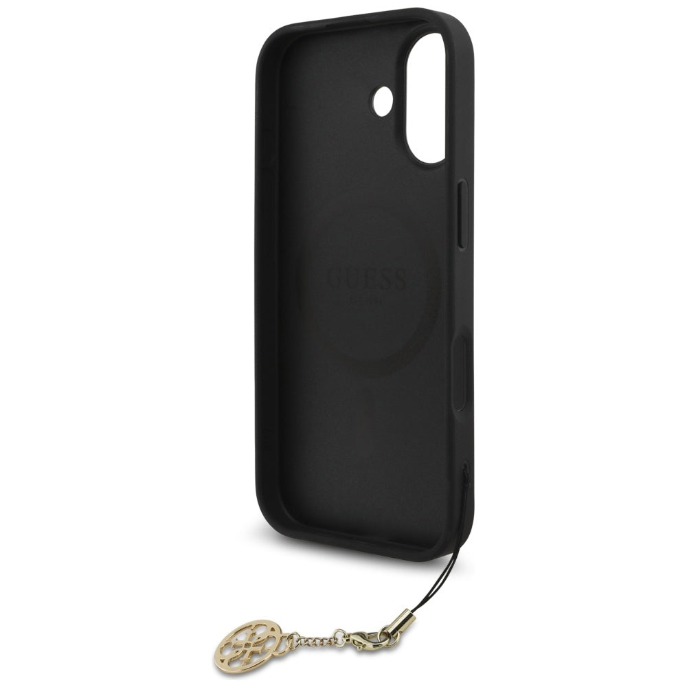 Husa pentru iPhone 17 - Guess Hardcase 4G Charm Cradle MagSafe (GUHMP17SGF4GCK) - Black