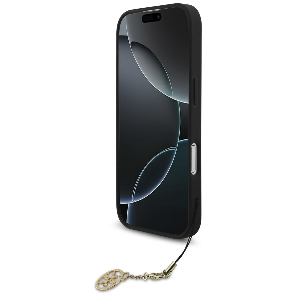 Husa pentru iPhone 17 - Guess Hardcase 4G Charm Cradle MagSafe (GUHMP17SGF4GCK) - Black