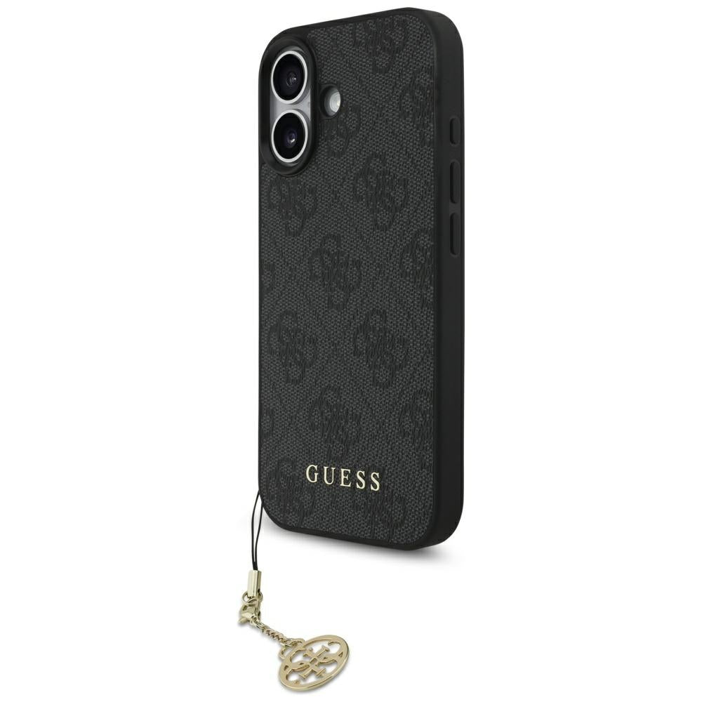 Husa pentru iPhone 17 - Guess Hardcase 4G Charm Cradle MagSafe (GUHMP17SGF4GCK) - Black