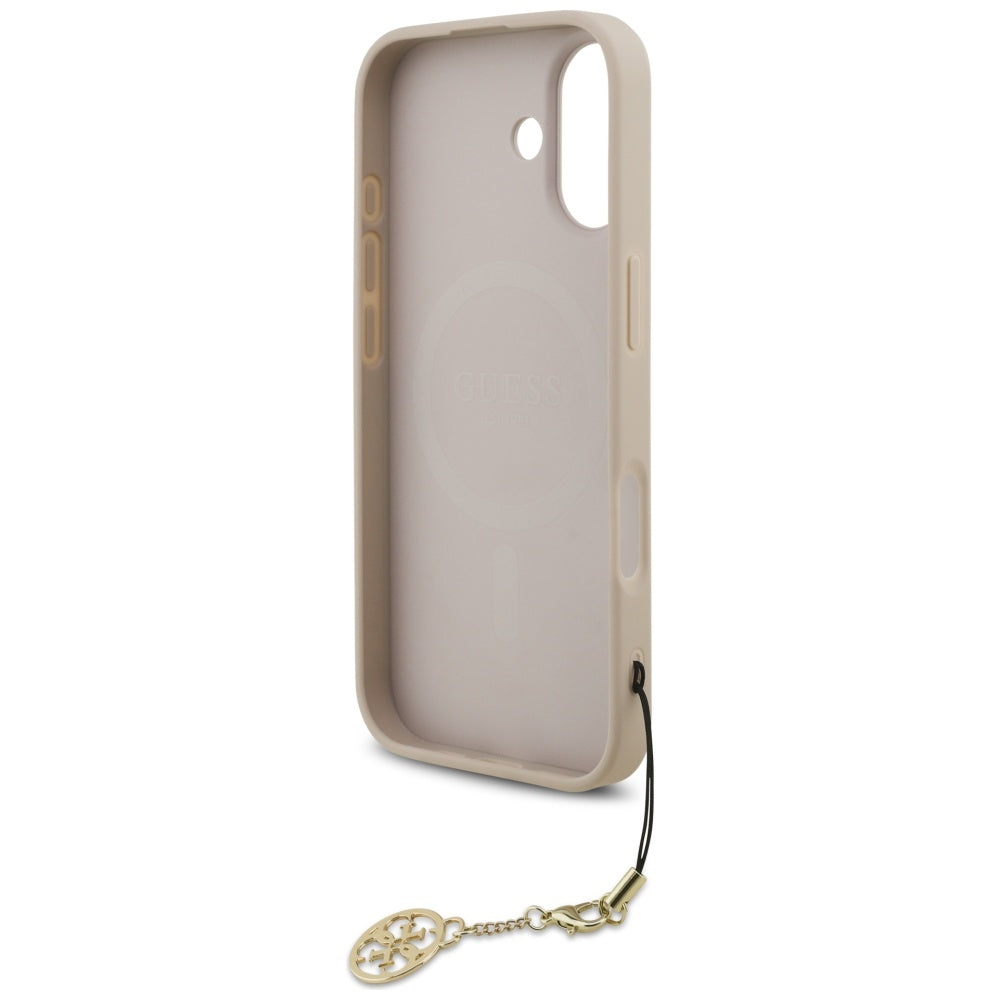 Husa pentru iPhone 17 - Guess Hardcase 4G Charm Cradle MagSafe (GUHMP17SGF4GCP) - Pink
