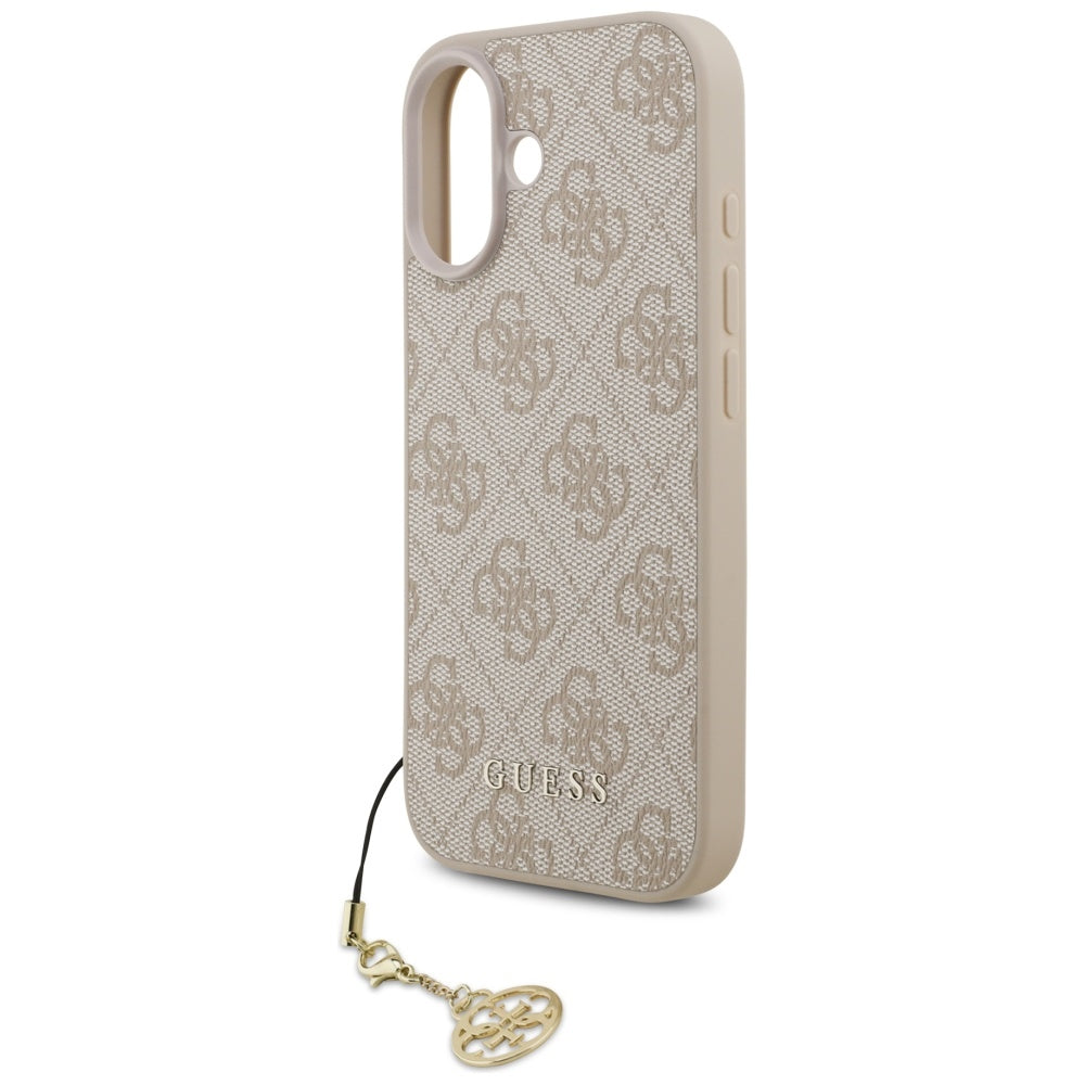 Husa pentru iPhone 17 - Guess Hardcase 4G Charm Cradle MagSafe (GUHMP17SGF4GCP) - Pink