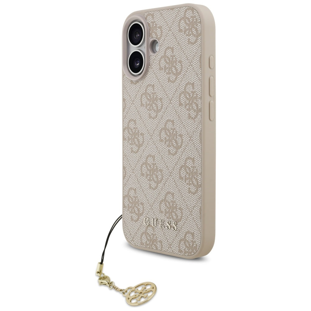 Husa pentru iPhone 17 - Guess Hardcase 4G Charm Cradle MagSafe (GUHMP17SGF4GCP) - Pink