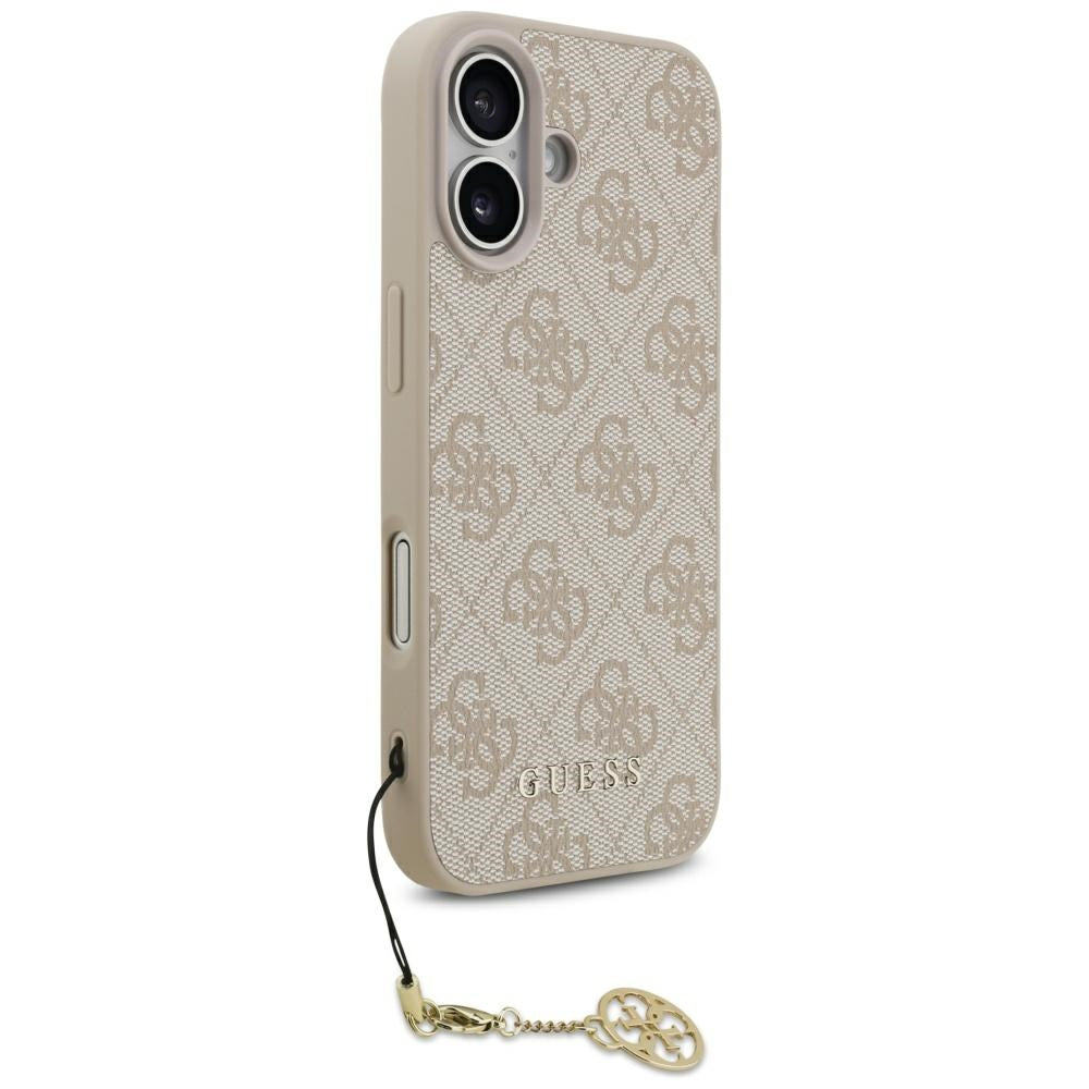 Husa pentru iPhone 17 - Guess Hardcase 4G Charm Cradle MagSafe (GUHMP17SGF4GCP) - Pink