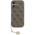 Husa pentru iPhone 17 - Guess Hardcase 4G Charm Cradle MagSafe (GUHMP17SGF4GCW) - Brown