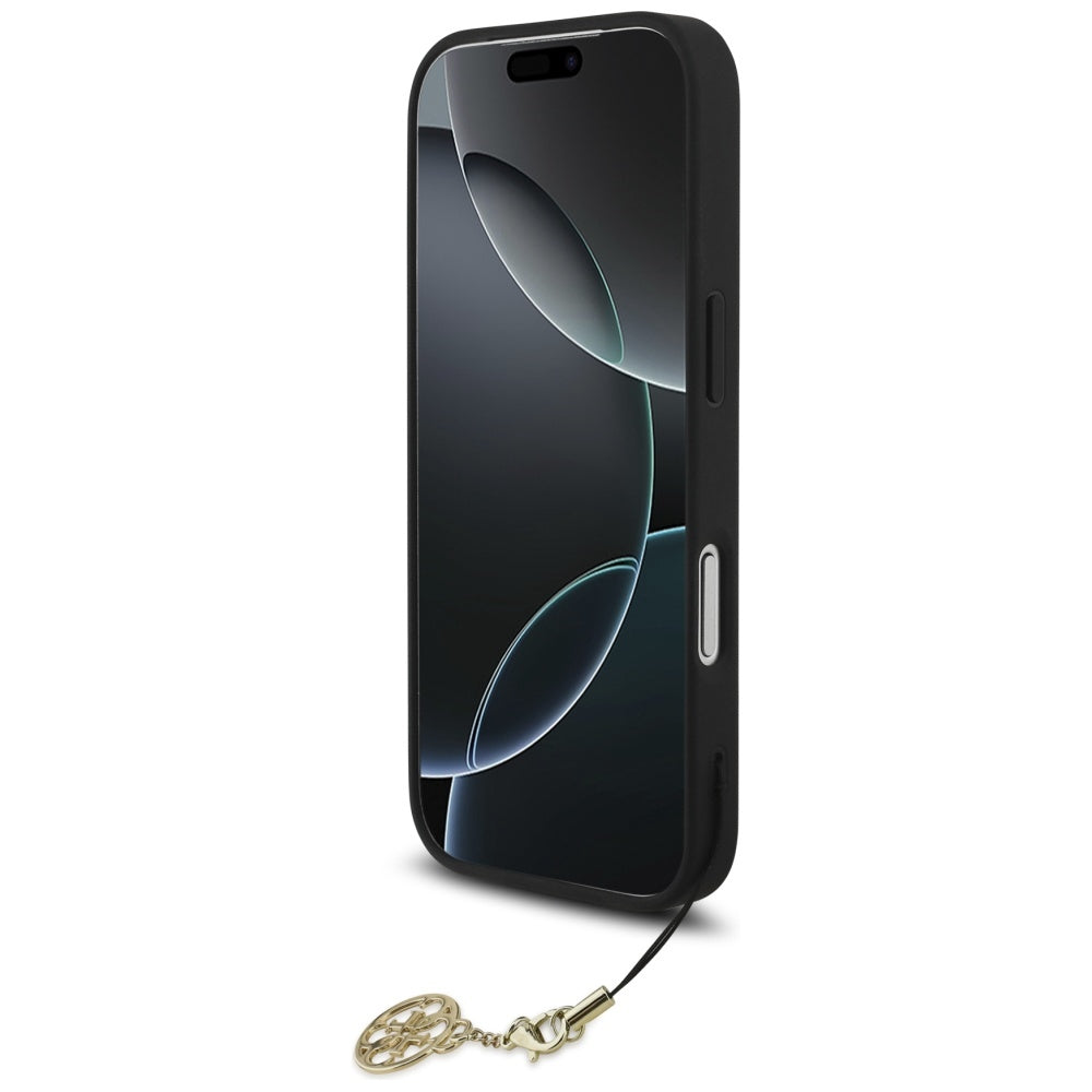 Husa pentru iPhone 17 Pro - Guess Hardcase 4G Charm Cradle MagSafe (GUHMP17LGF4GCK) - Black