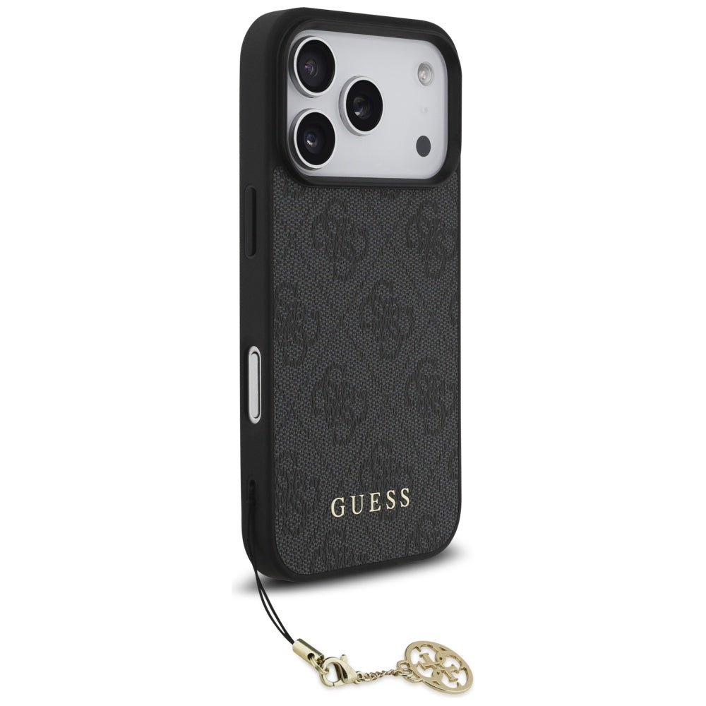 Husa pentru iPhone 17 Pro - Guess Hardcase 4G Charm Cradle MagSafe (GUHMP17LGF4GCK) - Black