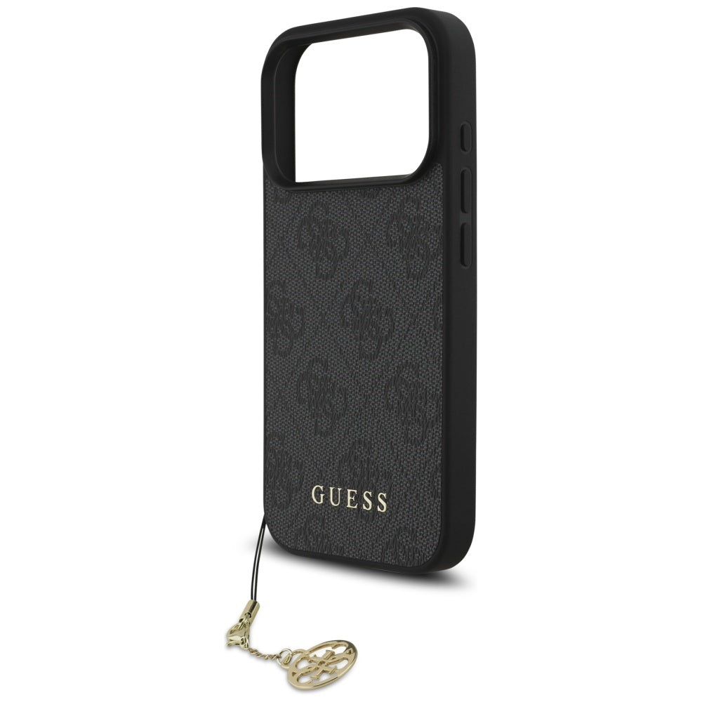 Husa pentru iPhone 17 Pro - Guess Hardcase 4G Charm Cradle MagSafe (GUHMP17LGF4GCK) - Black