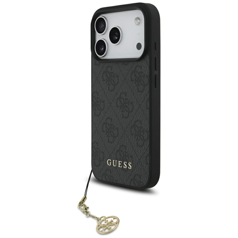 Husa pentru iPhone 17 Pro - Guess Hardcase 4G Charm Cradle MagSafe (GUHMP17LGF4GCK) - Black
