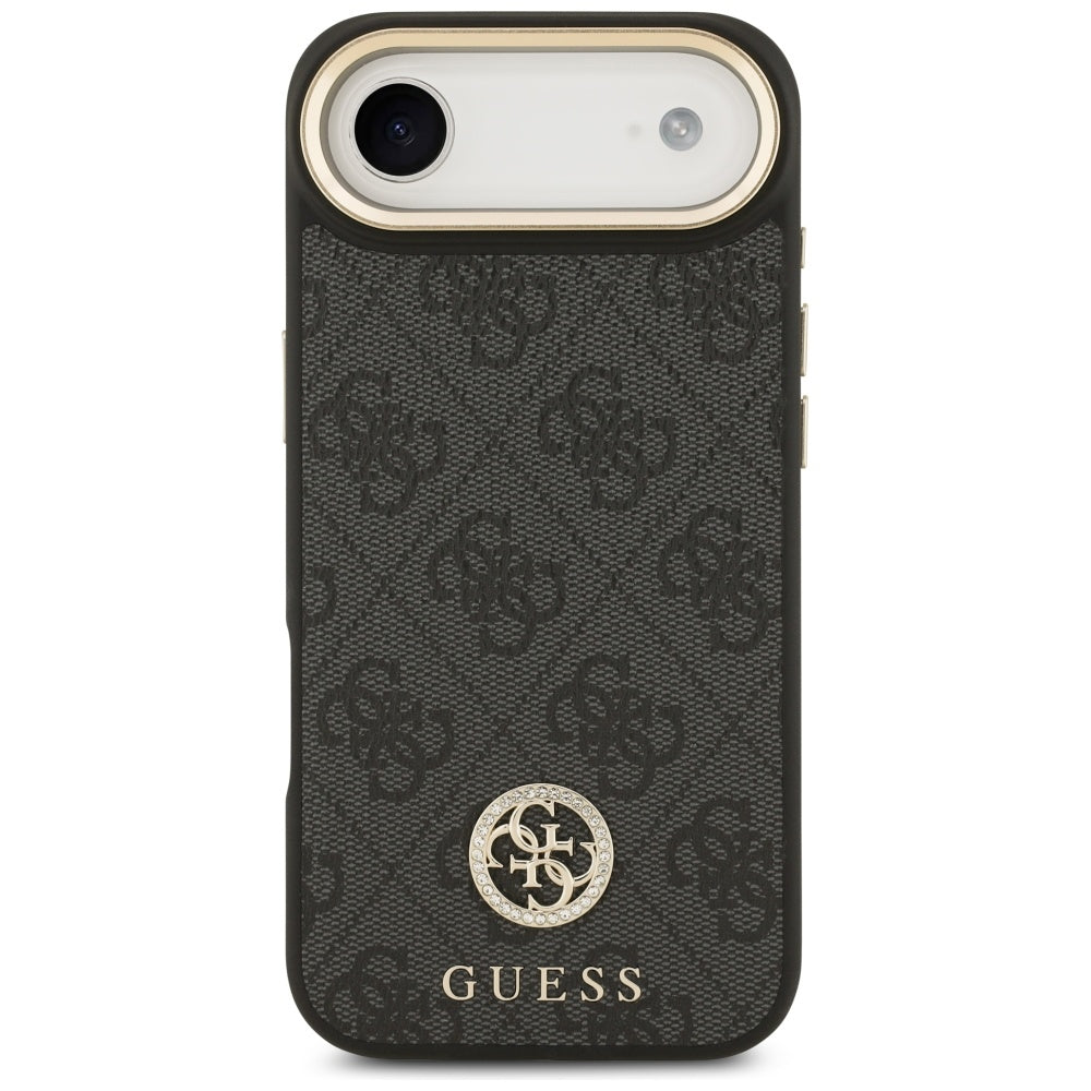 Husa pentru iPhone 17 Air - Guess Hardcase 4G Strass Logo MagSafe (GUHMP17MP4GRMDEK) - Black