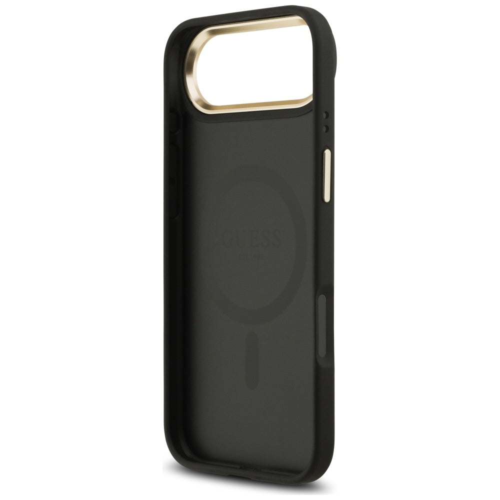 Husa pentru iPhone 17 Air - Guess Hardcase 4G Strass Logo MagSafe (GUHMP17MP4GRMDEK) - Black