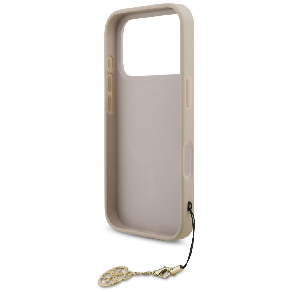 Husa pentru iPhone 17 Pro - Guess Hardcase 4G Charm Cradle MagSafe (GUHMP17LGF4GCP) - Pink